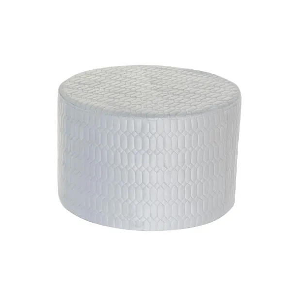 подставка для ног DKD Home Decor полиэстер Небесный синий Губка Деревянный MDF (55 x 55 x 35 cm)