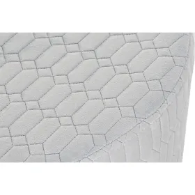 Footrest DKD Home Decor Polyester Sky blue Sponge MDF Wood (55 x 55 x 35 cm)