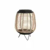 Kynttilänjalka DKD Home Decor Ruskea Musta Luonnollinen Metalli Bambu Kristalli 32 x 32 x 43 cm