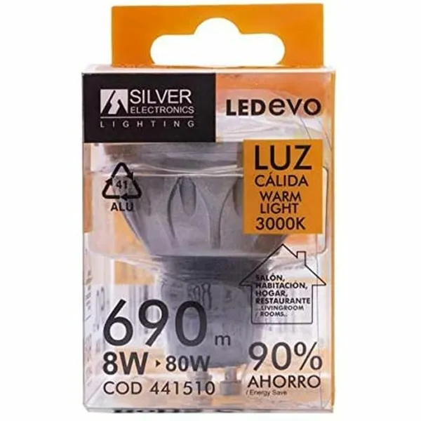 LED Spuldze Silver Electronics EVO 3000K GU5.3 8W