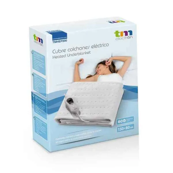 Elektroninen viltti TM Electron Elektroninen Elektroninen patjan suojus 60 W (150 x 80 cm)