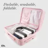 Case-Mate Mini Travel Tote Bag - Waterproof travel shoulder bag (Silver Chrome)