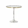 Вспомогательный столик DKD Home Decor Белый Позолоченный 51 x 51 x 51 cm
