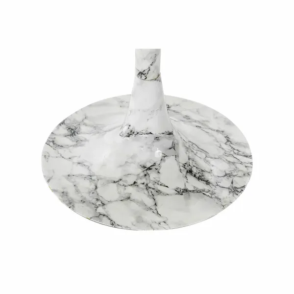 Pieni sivupöytä DKD Home Decor Valkoinen Kullattu 51 x 51 x 51 cm