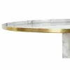 Вспомогательный столик DKD Home Decor Белый Позолоченный 51 x 51 x 51 cm