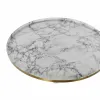 Вспомогательный столик DKD Home Decor Белый Позолоченный 51 x 51 x 51 cm