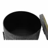 Mazs galdiņš DKD Home Decor Melns Sudrabains 45 x 45 x 39 cm