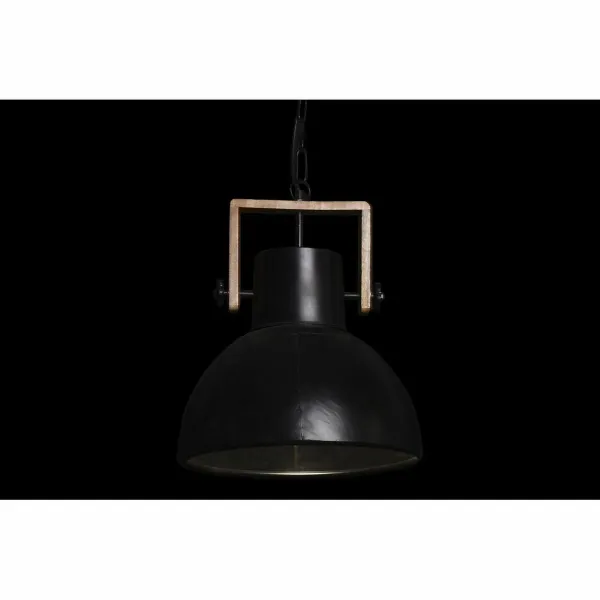 Pakabinamas apšvietimas DKD Home Decor Ruda Juoda Metalinis Mango mediena 50 W 40 x 40 x 49 cm