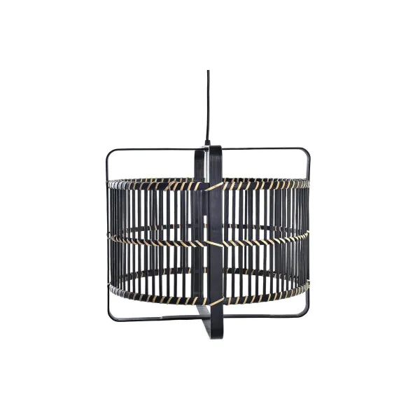 Pakabinamas apšvietimas DKD Home Decor Juoda Bambukas 50 W 40 x 40 x 35 cm