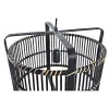griestu gaismas DKD Home Decor Melns Bambuss 50 W 40 x 40 x 35 cm
