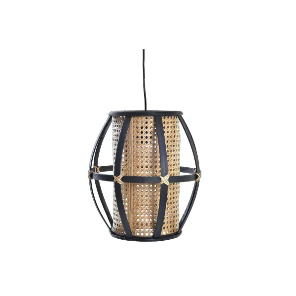 griestu gaismas DKD Home Decor Melns Brūns 220 V 50 W (34 x 34 x 35 cm)