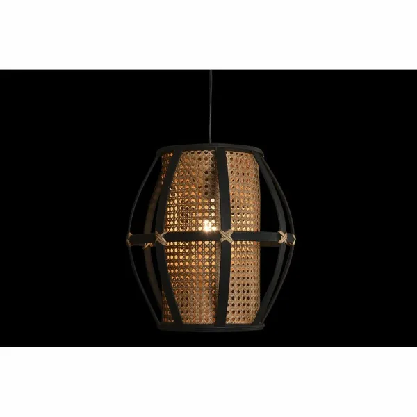 griestu gaismas DKD Home Decor Melns Brūns 220 V 50 W (34 x 34 x 35 cm)