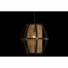 griestu gaismas DKD Home Decor Melns Brūns 220 V 50 W (34 x 34 x 35 cm)
