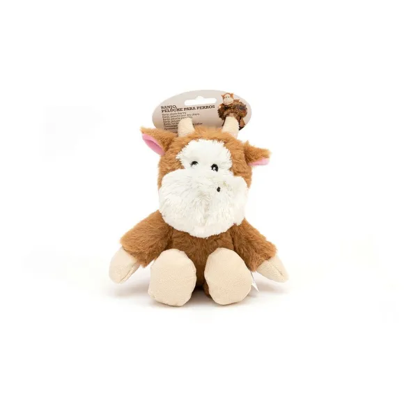 Soft toy for dogs Gloria Banjo Brown Polyester polypropylene Cow