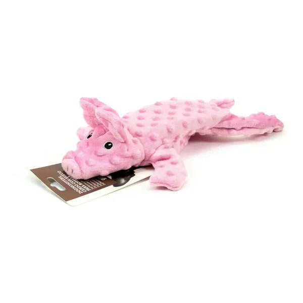 Mīkstā rotaļlieta suņiem Gloria Dogmonsters Rozā 100 % poliesters Cūka 34 x 9 cm