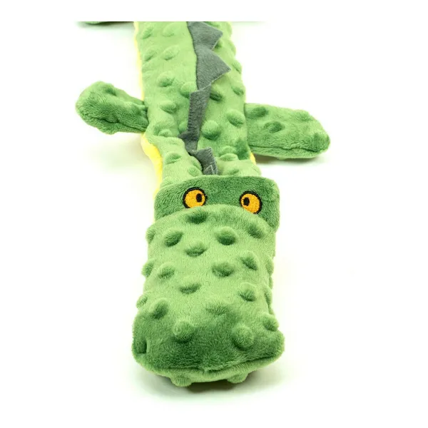 Mīkstā rotaļlieta suņiem Gloria Dogmonsters Zaļš 100 % poliesters Krokodils 65 x 5 x 6 cm