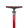 Dunlop - Floor pump for bikes, balls, mattresses with pressure gauge (Red)