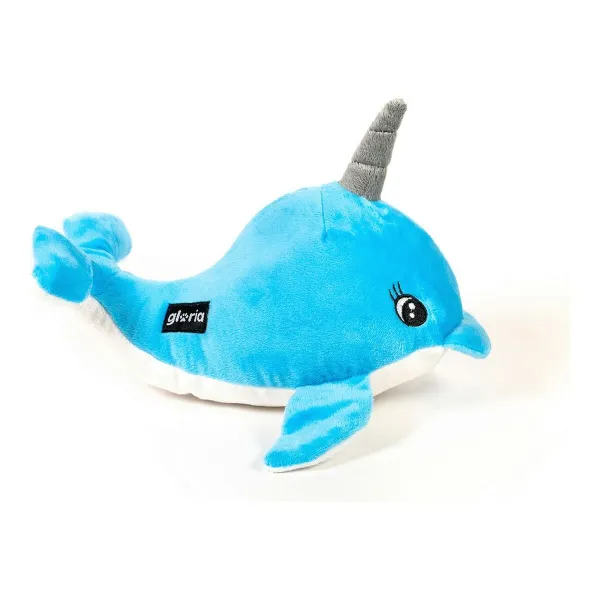 Minkštas žaislas šunims Gloria Nuka 11 x 25 x 13 cm Narwhal Poliesteris polipropileno