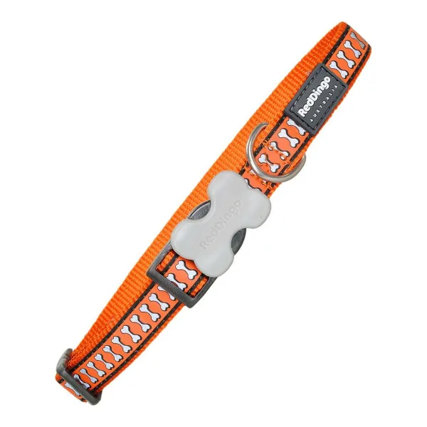 Suņa kaklasiksna Red Dingo Kauls Atstarojošs Oranžs (2 x 31-47 cm)