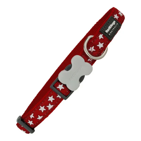 Koiran kaulapanta Red Dingo Tähti 20-32 cm