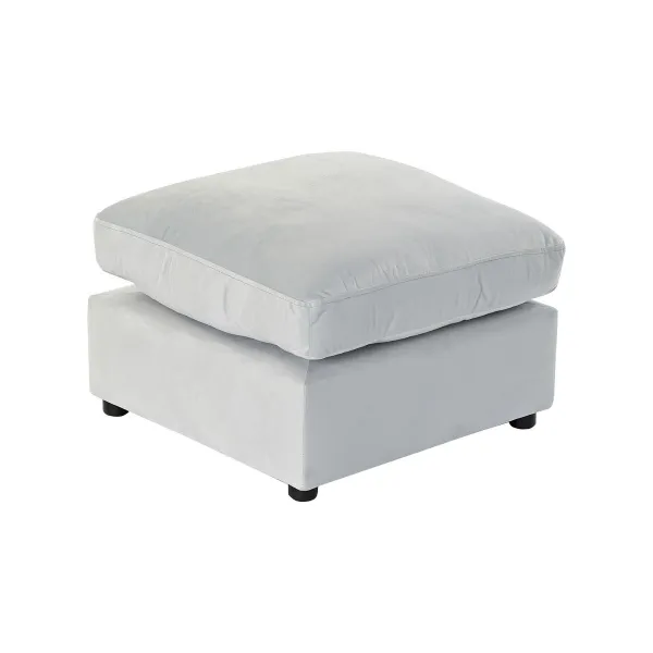 Jalkatuki DKD Home Decor Puu Polyesteri Celeste Moderni (55 x 55 x 35 cm)