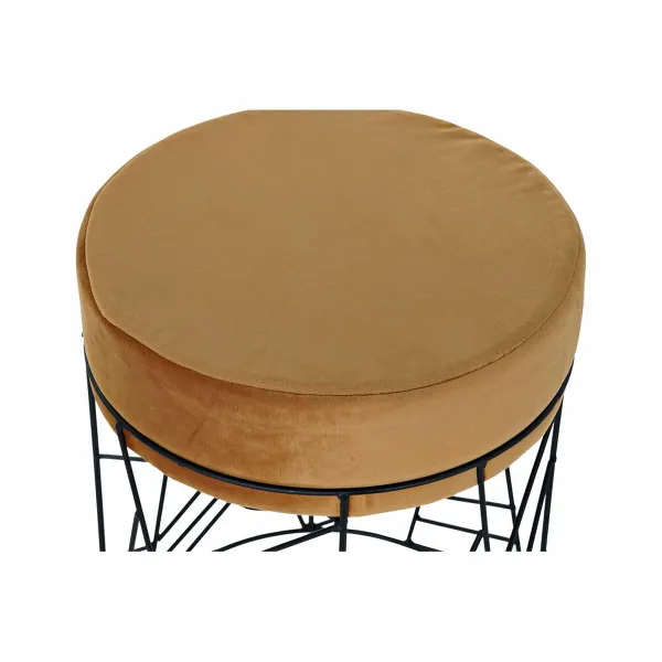 Pacelšanas Pedālis DKD Home Decor Melns Metāls Poliesters Terakota (33 x 33 x 42 cm)