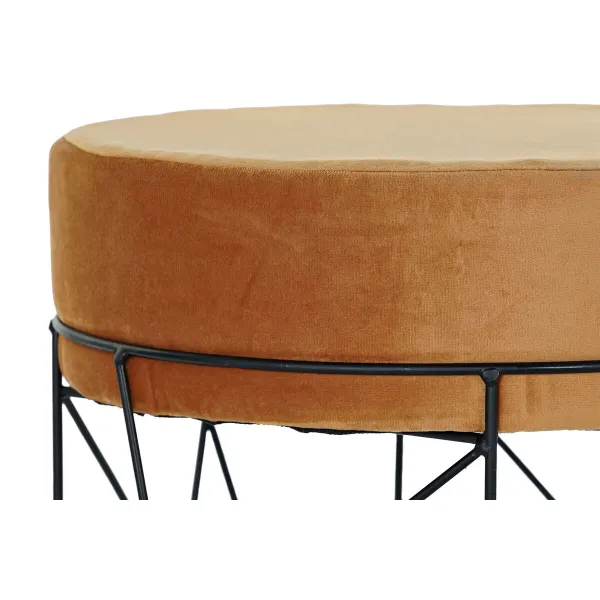 Pacelšanas Pedālis DKD Home Decor Melns Metāls Poliesters Terakota (33 x 33 x 42 cm)