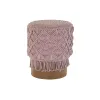 Pacelšanas Pedālis DKD Home Decor 43 x 43 x 51 cm Koks Brūns Gaiši Rozā Auklu adīšanas māksla Boho
