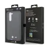 BMW Leather Hot Stamp Tricolor - Case for Samsung Galaxy S23+ (Black)