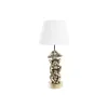 Stalinė lempa DKD Home Decor Auksinis Balta 220 V 50 W Beždžionė (30 x 30 x 61 cm)
