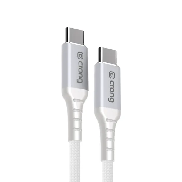Crong Armor Link - 60W PD 3A USB-C to USB-C Cable 150cm (White)