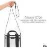 Case-Mate Micro Tote Bag - Waterproof Shoulder Bag (Midnight Black/Clear)