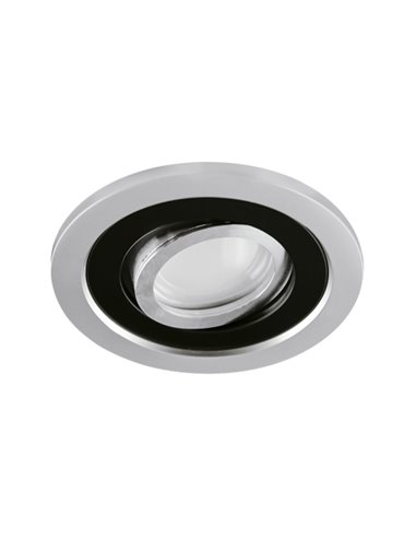 BORYS c sidabrinis/juodas lubų apšvietimo taškinis šviestuvas STRÜHM 28x105x105mm