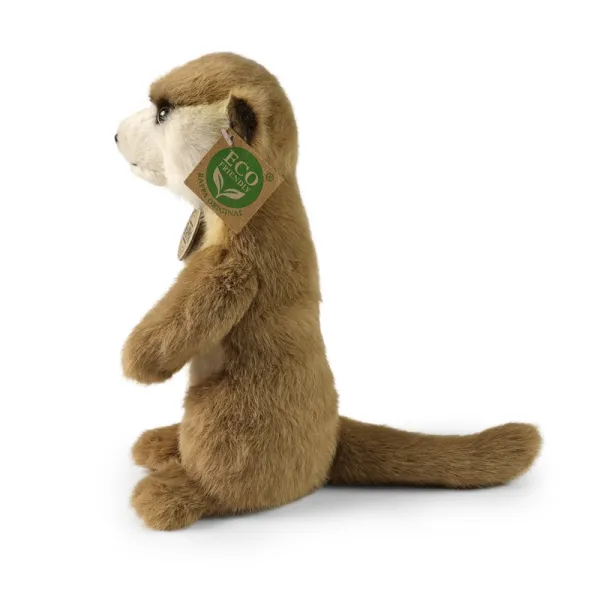 Rappa - Plush realistic meerkat mascot standing 23 cm Eco-Friendly Soft Collection