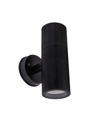 GORDON 2xgu10 juodas hermetiškas šviestuvas STRÜHM 160x77x115mm