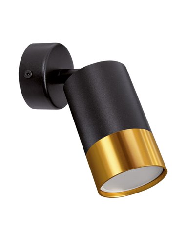 Buy ftom BrightLAB PUZON spt gu10 juoda/auksinė sienų ir lubų šviestuvas STRÜHM 170x70x70x70mm