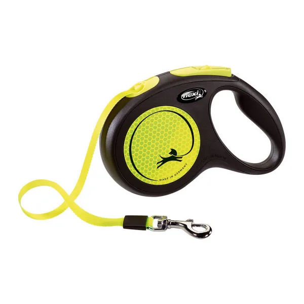 Koerarihm Flexi NEW CLASSIC NEON 5 m Suurus S