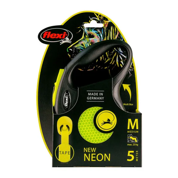 Koerarihm Flexi NEW CLASSIC NEON 5 m Suurus S