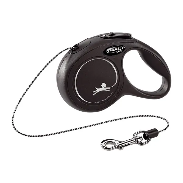 Kačių pavadėlis Flexi NEW CLASSIC Juoda XS 3 m
