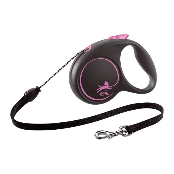 Koiran talutushihna Flexi BLACK DESIGN 5 m Pinkki Koko S