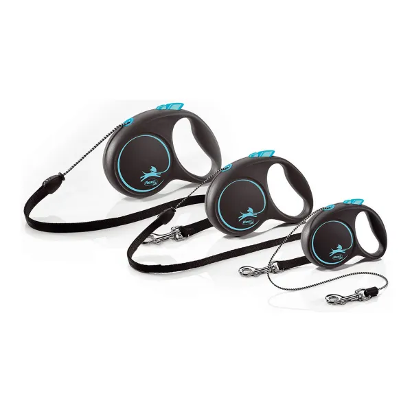 Suņa pavadas Flexi BLACK DESIGN 5 m Rozā S Izmērs