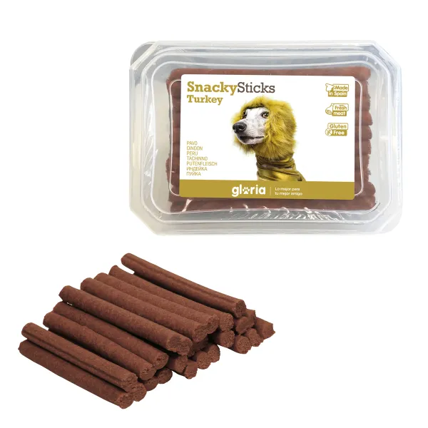 Užkandis šunims Gloria Snackys Sticks Višta Turkija Juostelės