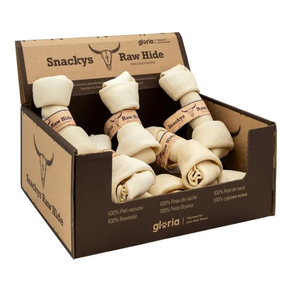 Закуска для собак Gloria Snackys Rawhide Телятина Узел 15-17 cm 10 штук