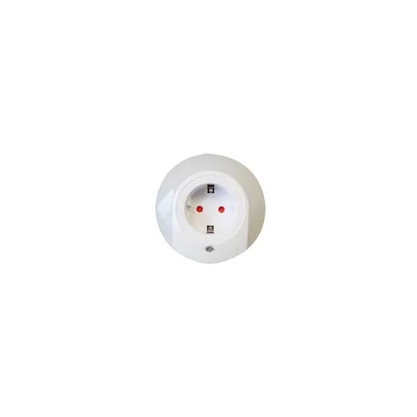 LED night light with 7 LED dim sensor and earthed socket for wall socket