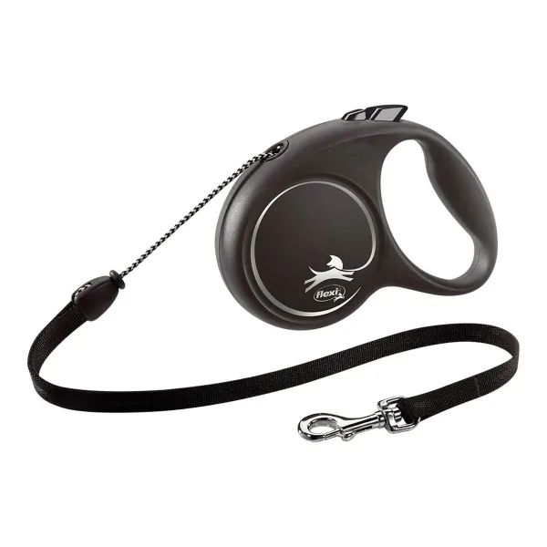 Koerarihm Flexi BLACK DESIGN 5 m Suurus M Silver