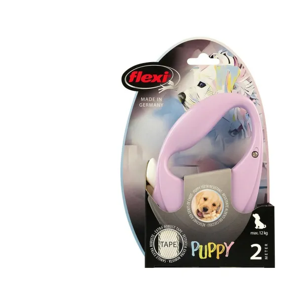 Koerarihm Flexi Puppy 2 m Roosa