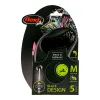Šuns pavadėlis Flexi BLACK DESIGN 5 m Rožinė XS dydis