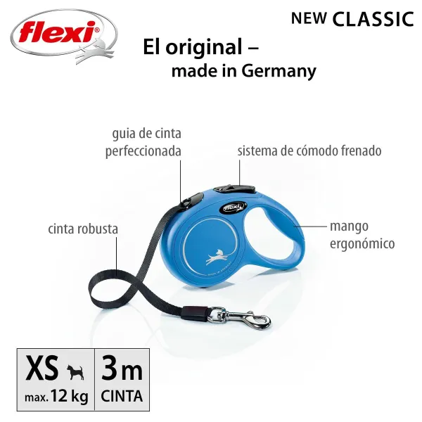 Dog Lead Trixie New Classic Blue 3 m