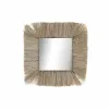 Seinäpeili DKD Home Decor Luonnollinen Bali 55 x 3 x 55 cm (55 Kappaletta)