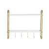Настенная вешалка DKD Home Decor Металл MDF Glam (50 x 15 x 43 cm)
